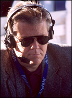 Charles broadcasting on location