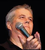 Charles with microphone